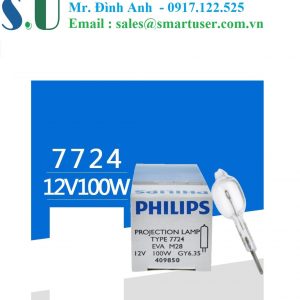 Bóng đèn kính hiển vi halogen 12V 100W Philips 7724