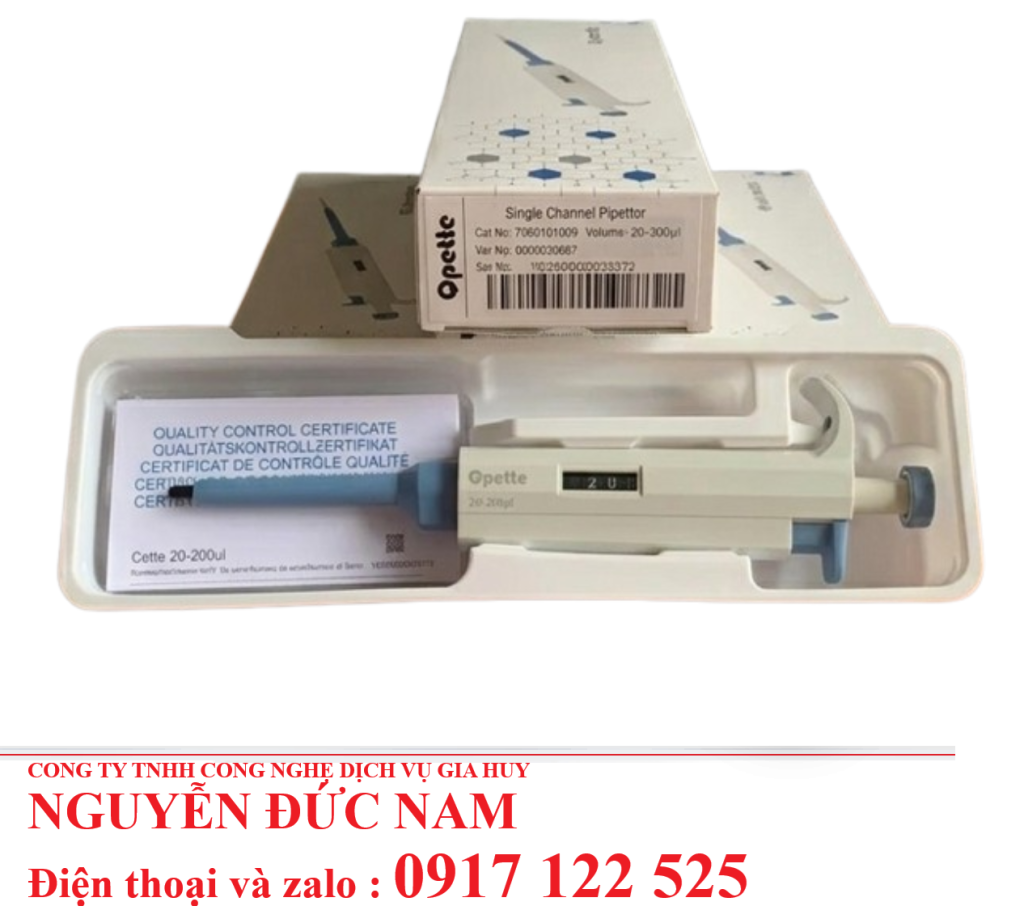 Micropipet Tự Động 1 Kênh 0.1–1000µl – Set 4 Cây Chuẩn Lab